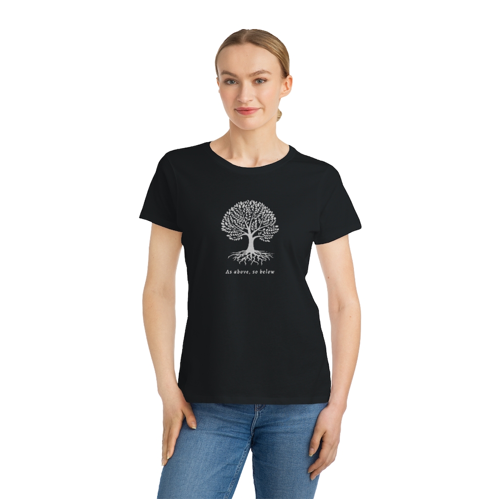 Women’s Organic “As Above, so below” T-shirt - HOHM Foundation