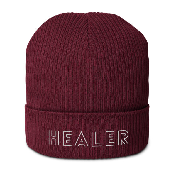 Healer Organic Cotton Ribbed Beanie - Image 4