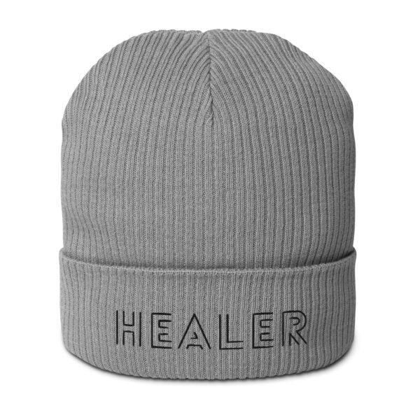 Healer Organic Cotton Ribbed Beanie - Image 5