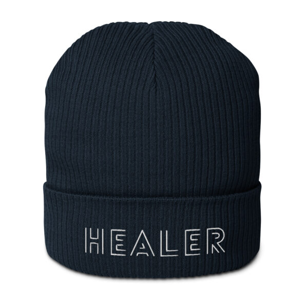 Healer Organic Cotton Ribbed Beanie - Image 3