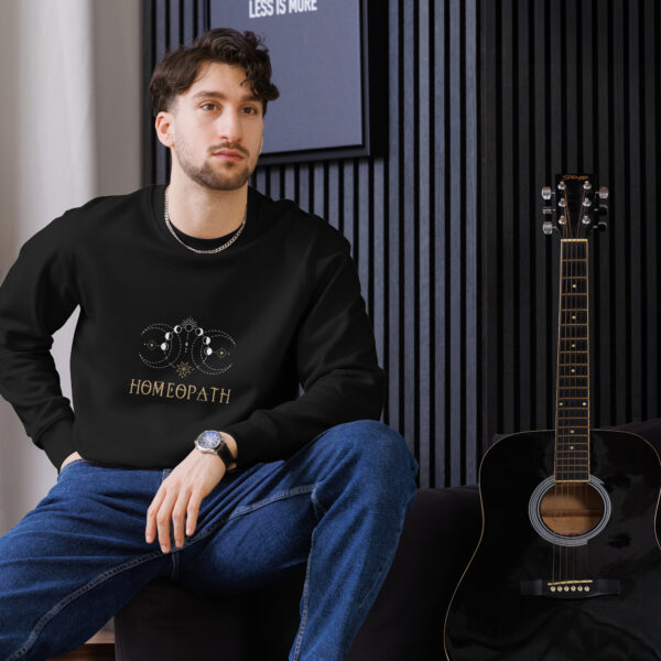 Homeopath Unisex Organic Cotton Sweatshirt - Image 4