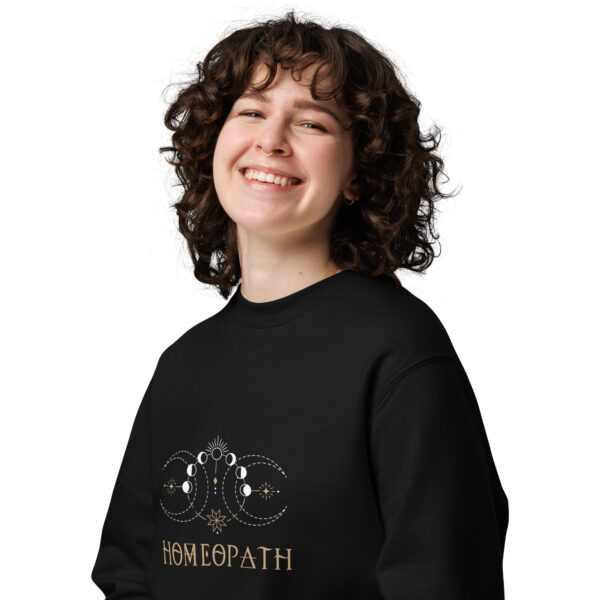 Homeopath Unisex Organic Cotton Sweatshirt - Image 3