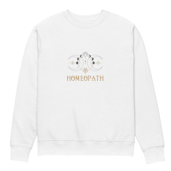 Homeopath Unisex Organic Cotton Sweatshirt - Image 8