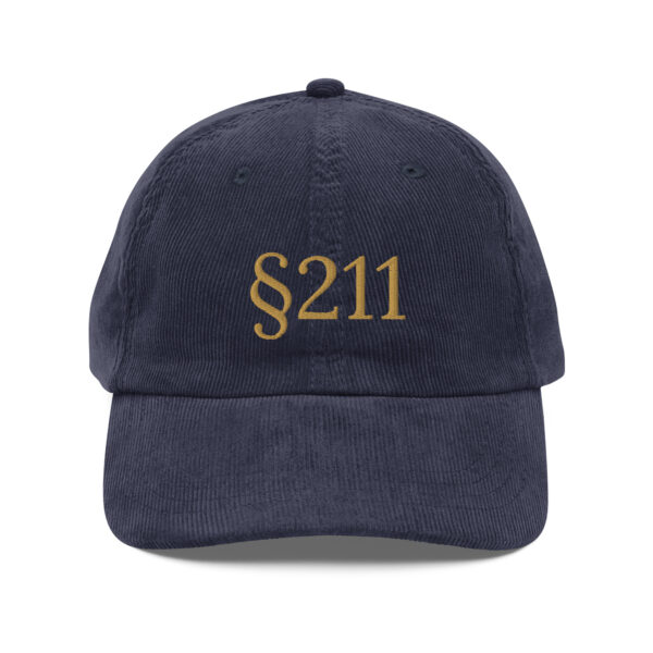 § 211 Vintage Corduroy Cap - Image 7